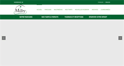 Desktop Screenshot of golfmilby.com